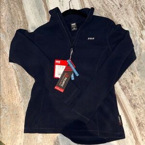 NWT Helly Hansen Navy Half-Zip Pullover